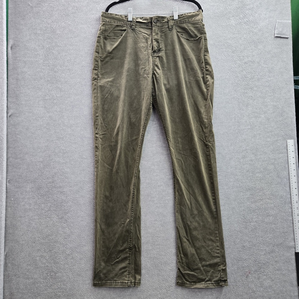 Rogue State Men Pants 34 Green Chino 33" Inseam Outdoor READ
